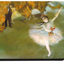 תחתית עץ דגם רקדנית של דגה