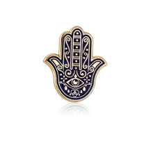 סיכת דש חמסה כחולה