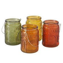 עששית זכוכית צבעונית