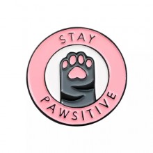 סיכת דש Stay pawsitive