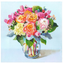 הדפס זר פרחים צבעוני